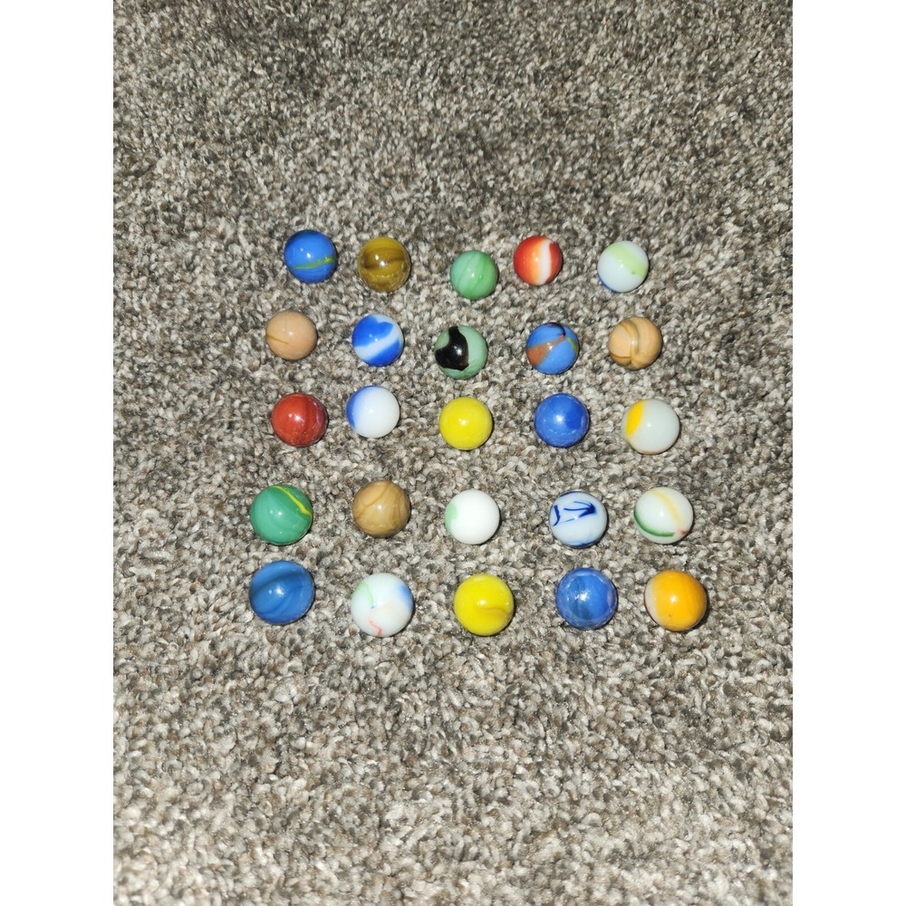 Vintage Marble Lot X 25 Mixed Manufacturers